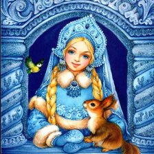 Схема вышивки «Снегурочка.»