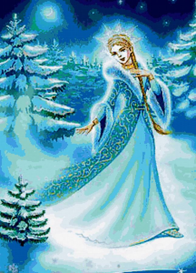 Снегурочка. - зима., девушка - предпросмотр