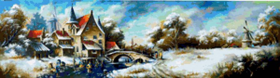 Голладнский пейзаж 17-го века - голландия, природа, пейзаж - предпросмотр