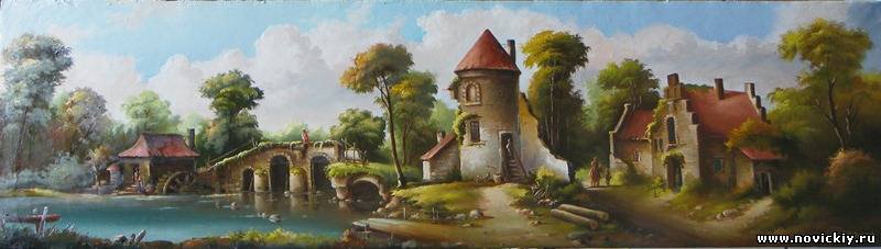 Голладнский пейзаж 17-го века - пейзаж, голландия, природа - оригинал