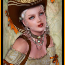 Схема вышивки «lányka»