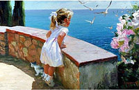 Схема вышивки «на набережной»