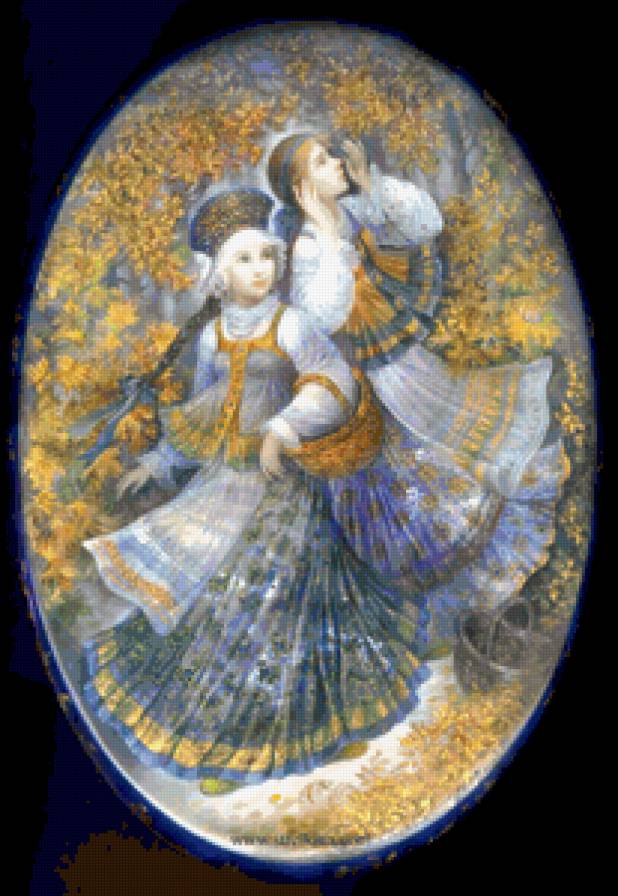 Русская осень - девушка, осень, люди - предпросмотр