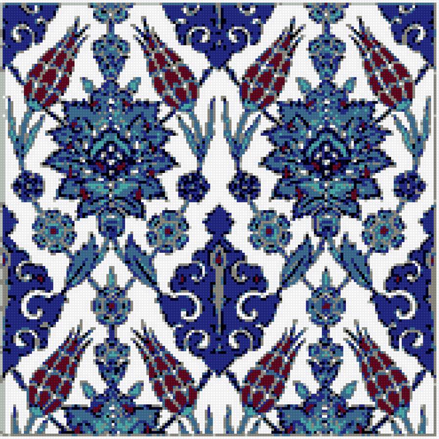 турецкая подушка - орнамент. узор, подушка - предпросмотр