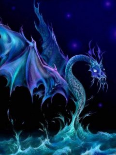 голубой дракон - драконы, фантастика, фэнтази, мистика - оригинал