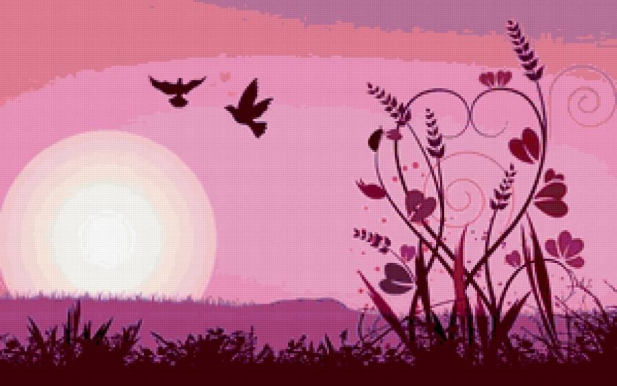 Любовь - природа, любовь, птицы - предпросмотр