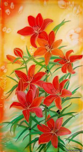Яркие цветы - цветы, яркие, лилии - оригинал