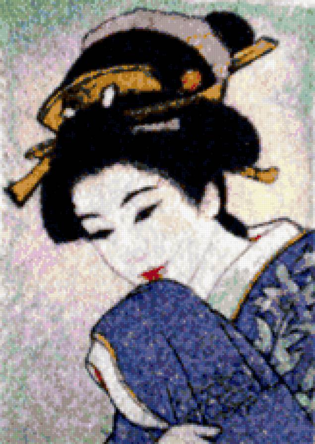 Гейша - японские мотивы, красота женщины, женщины мира - предпросмотр