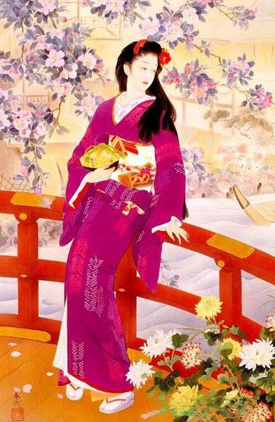 Гейша - красота женщины, японские мотивы, женщины мира - оригинал