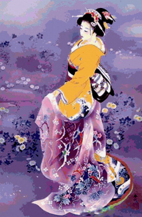 Гейша - женщины мира, красота женщины, японские мотивы - предпросмотр