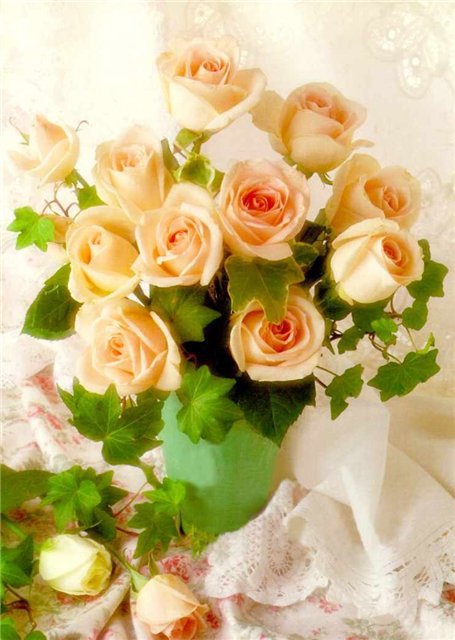 Желтые розы - розы, букет, цветы - оригинал