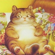 Схема вышивки «кошки»