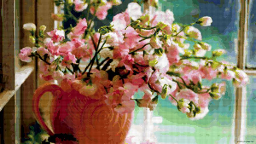 №244729 - букет, ваза, цветы - предпросмотр