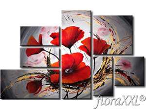 ПОЛИПТИХ  МАКИ - полиптих, диптих, цветы, маки, триптих, маковая волна - оригинал