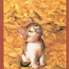 Схема вышивки «кошки»