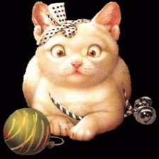 Схема вышивки «кошки»