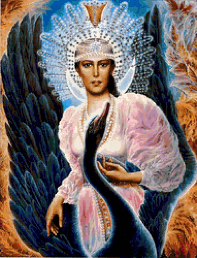царевна Лебедь - картина, фентези., женщина - предпросмотр