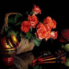 Схема вышивки «розы»