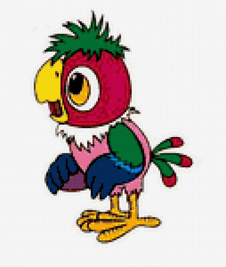 Кеша - попугай, советский мультфильм, кеша, детям - предпросмотр