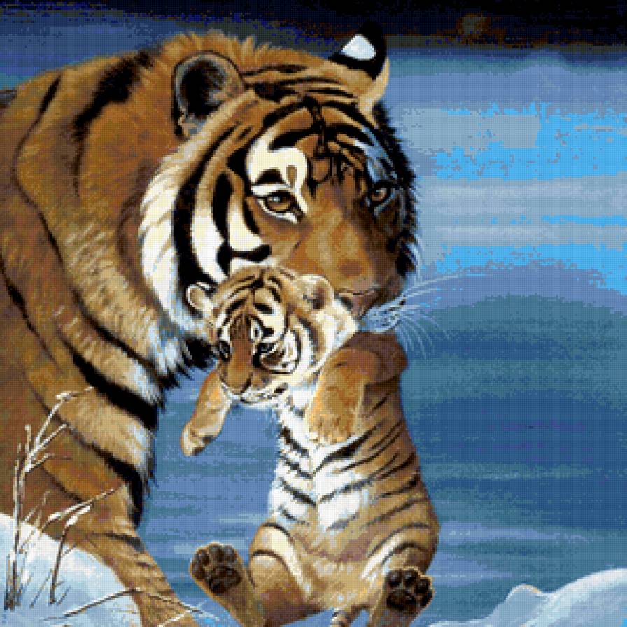 большие кошки - тигр - предпросмотр