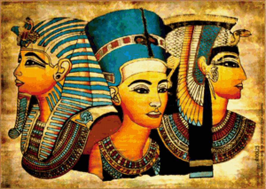 ЕГИПЕТ ТРИ ГРАЦИИ - женщины мира, царицы - предпросмотр