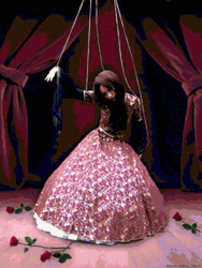 Марионетка - театр, девушка, кукла, марионетка - предпросмотр