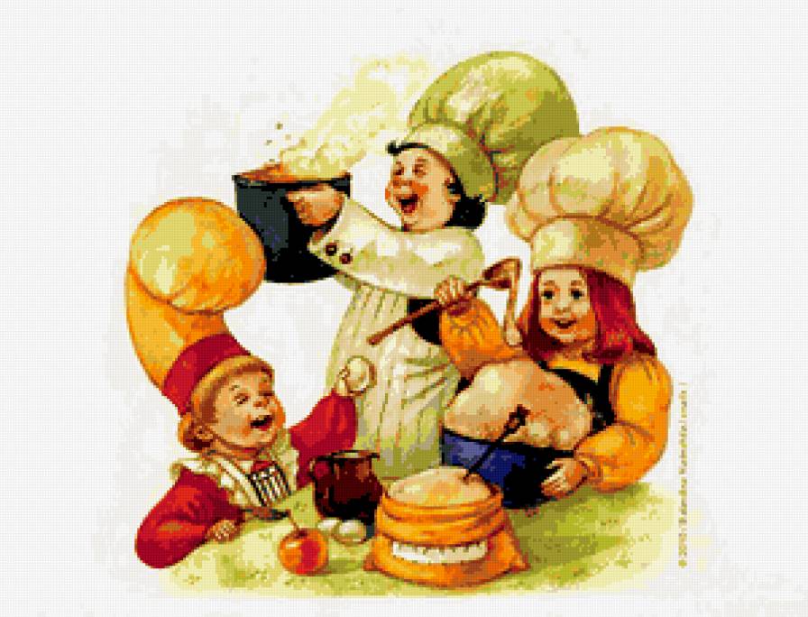 поварята - дети, для кухни - предпросмотр