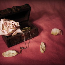 Схема вышивки «роза в шкатулке»