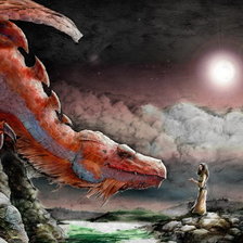 Схема вышивки «дракон»