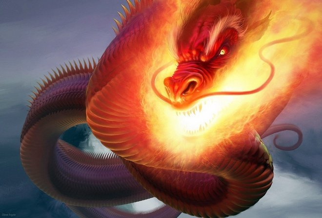 дракон - дракон, фентези - оригинал