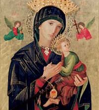 Схема вышивки «perpetuo socorro»