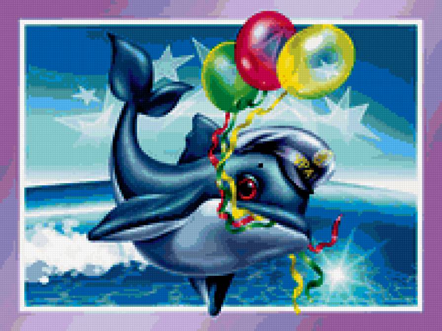 №246039 - дельфин, праздник - предпросмотр