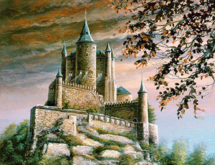 Феодальный замок - средневековье, замок - оригинал