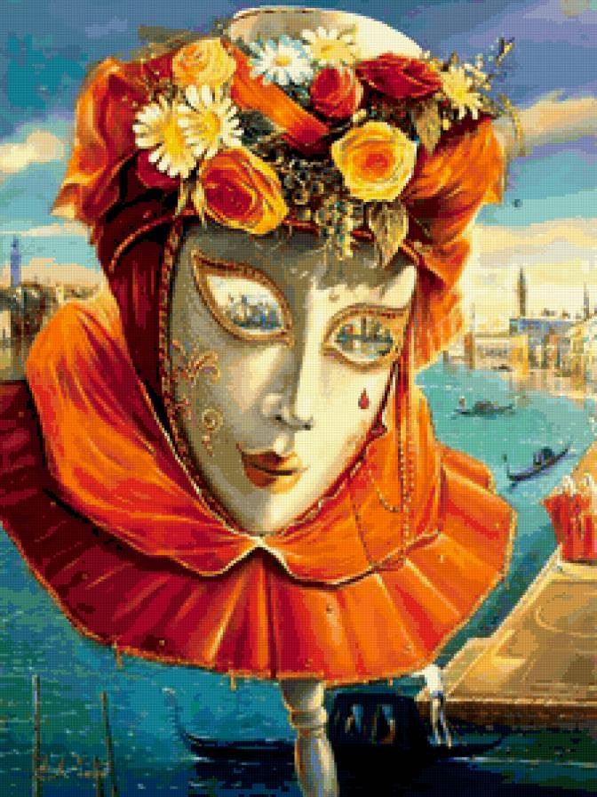 Венецианская маска - карнавал, маска, венеция - предпросмотр