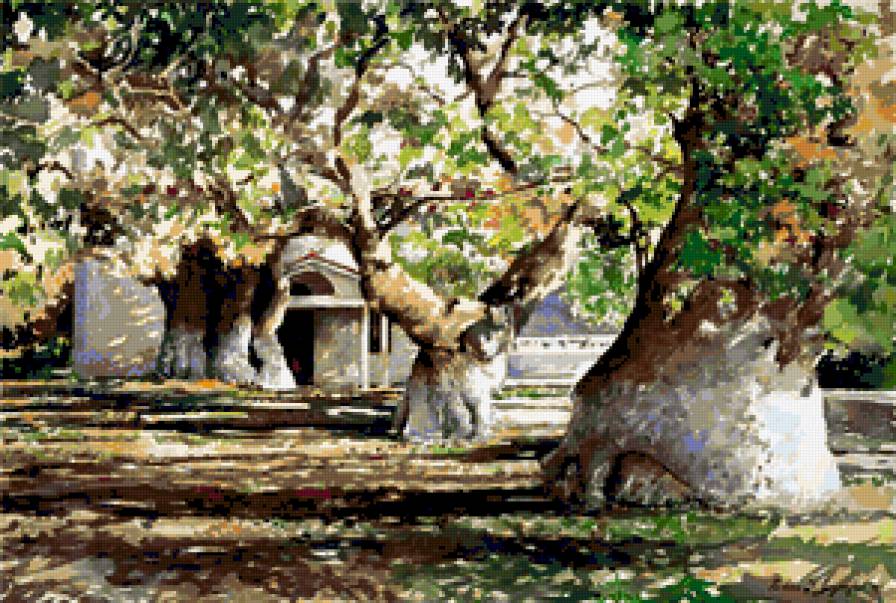 Кареи - пейзаж, природа, греция - предпросмотр