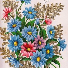 Оригинал схемы вышивки «цветы» (№246873)