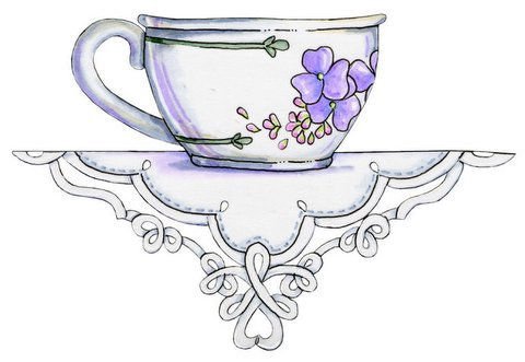 на кухню - чашка, цветы, натюрморт - оригинал