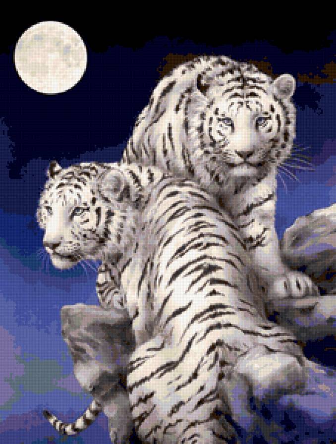 №247130 - картина, тигры, животные - предпросмотр