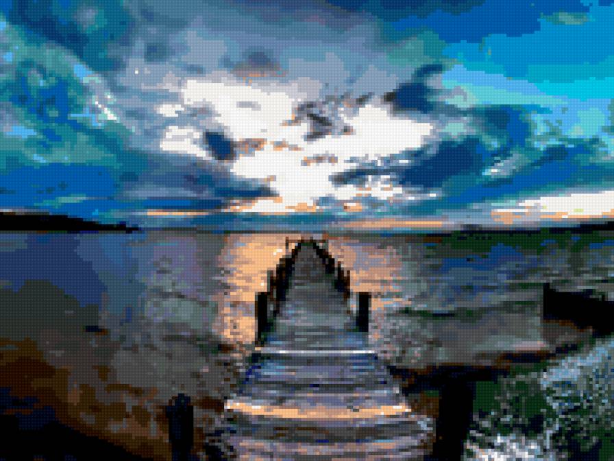 на закате - предпросмотр