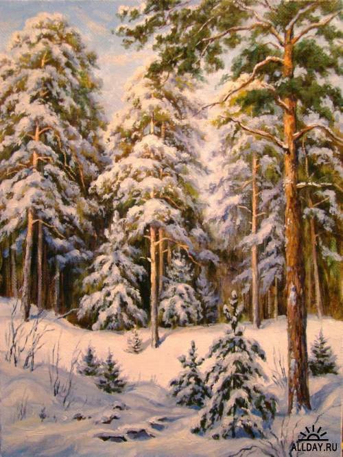 зима - лес, зима, природа, река, времена года, пейзаж, снег - оригинал
