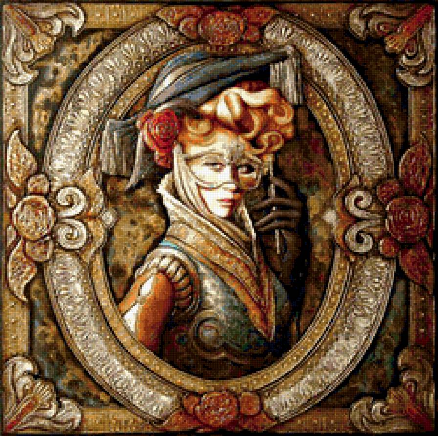 венецианский карнавал - маска. карнавал. маскарад. дама - предпросмотр