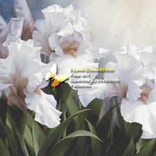 Схема вышивки «ирисы»