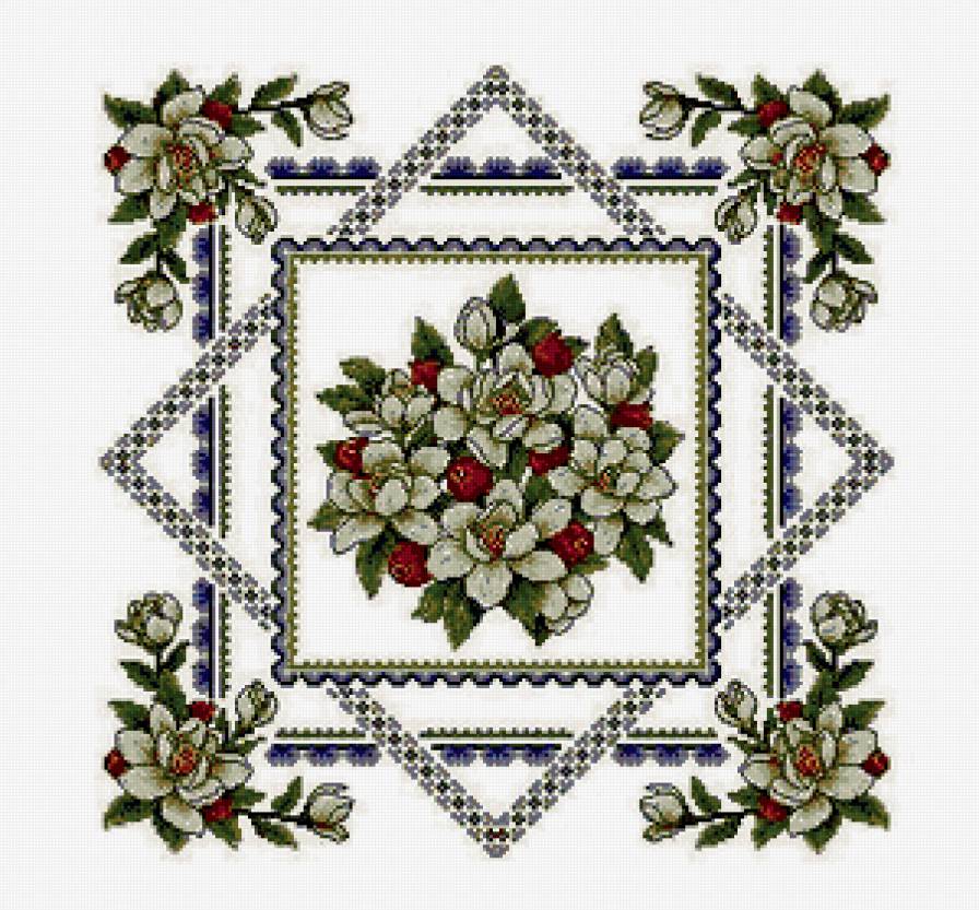 узор - подушка скатерть - предпросмотр