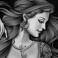 Схема вышивки «девушка»