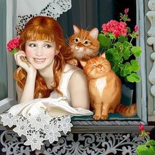 Схема вышивки «рыжии»