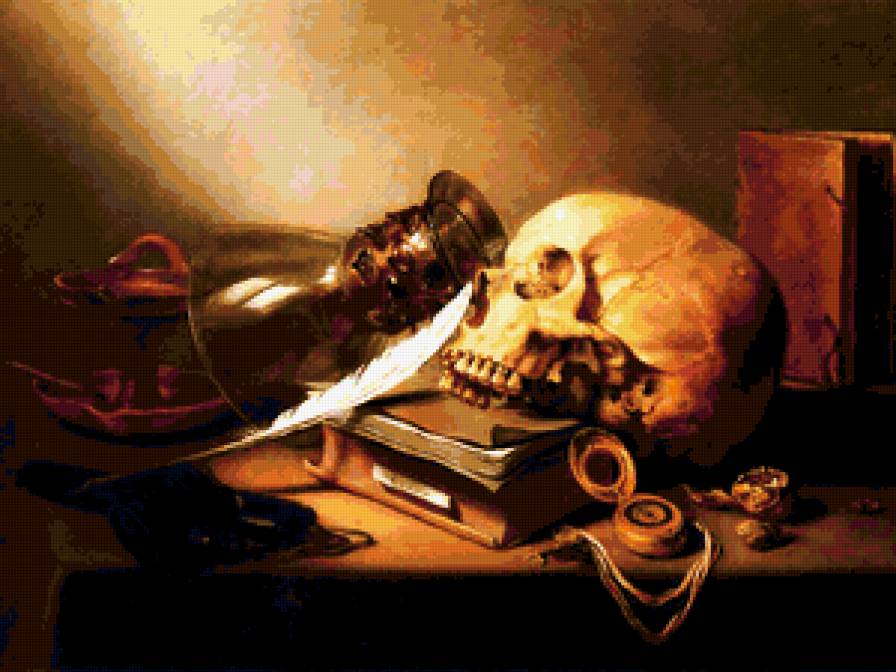 Череп - череп, натюрморт - предпросмотр