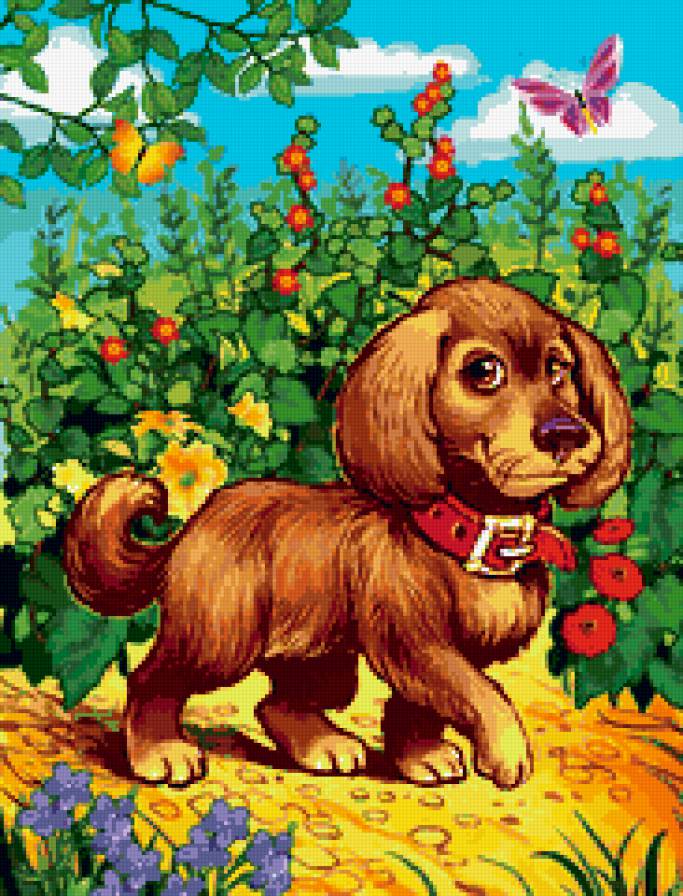 милашка шарик - герои муьтика, щенок, животные, собака - предпросмотр