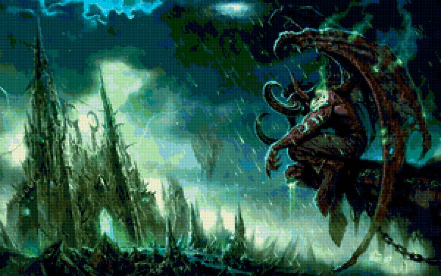 Иллидан - арт, игра, warcraft, варкрафт, иллидан, эльф - предпросмотр