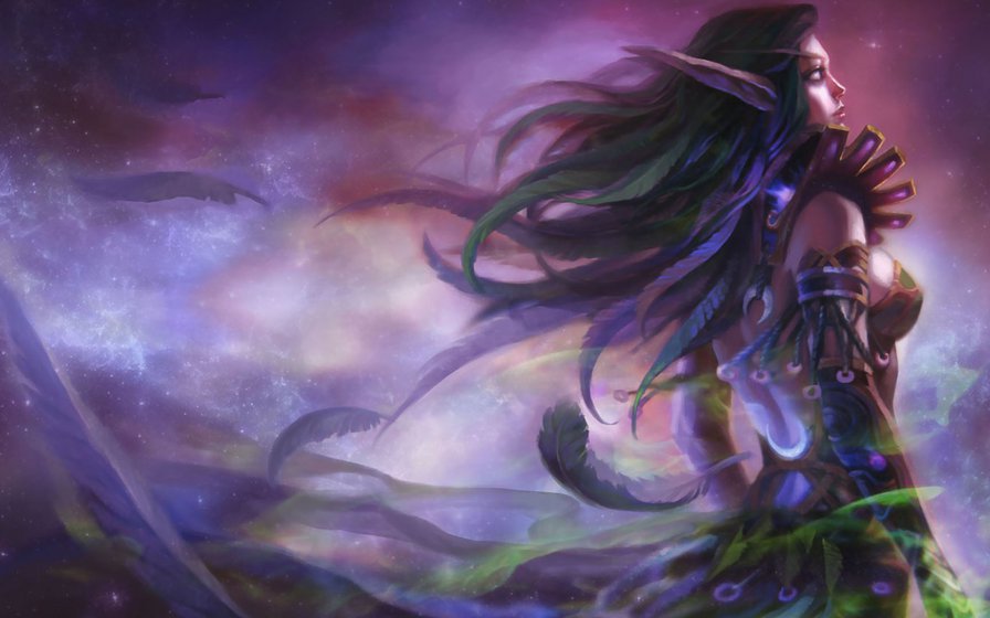 Ночной эльф - warcraft, игра, варкрафт, эльф, арт - оригинал