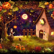 Схема вышивки «Хэллоуин»